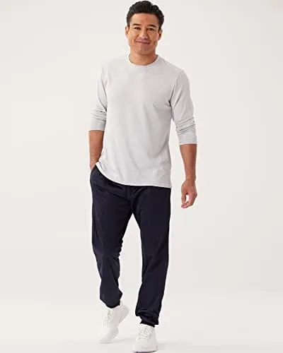 4 Pack:Mens Long Sleeve T-Shirt Workout Clothes Quick Dry Fit Gym Tee Shirt Athletic Active Performance Casual Moisture Wicking Exercise Clothing Running Cool Sport Training Undershirt Top-Set 2,XL