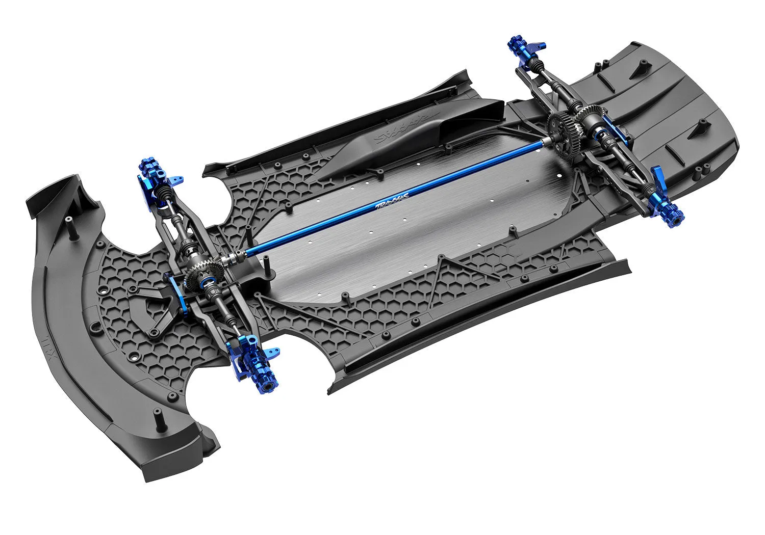 64077-3-BLUEX XO-1 AWD Supercar No Battery W/TSM