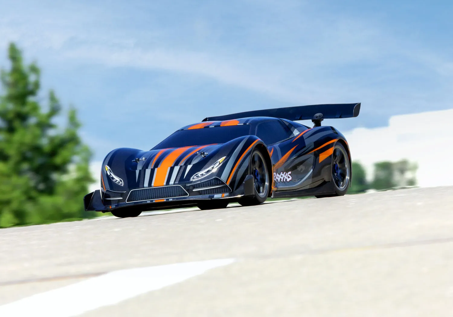 64077-3-ORNG Traxxas XO-1 AWD Supercar w/TSM no Battery  No Battery