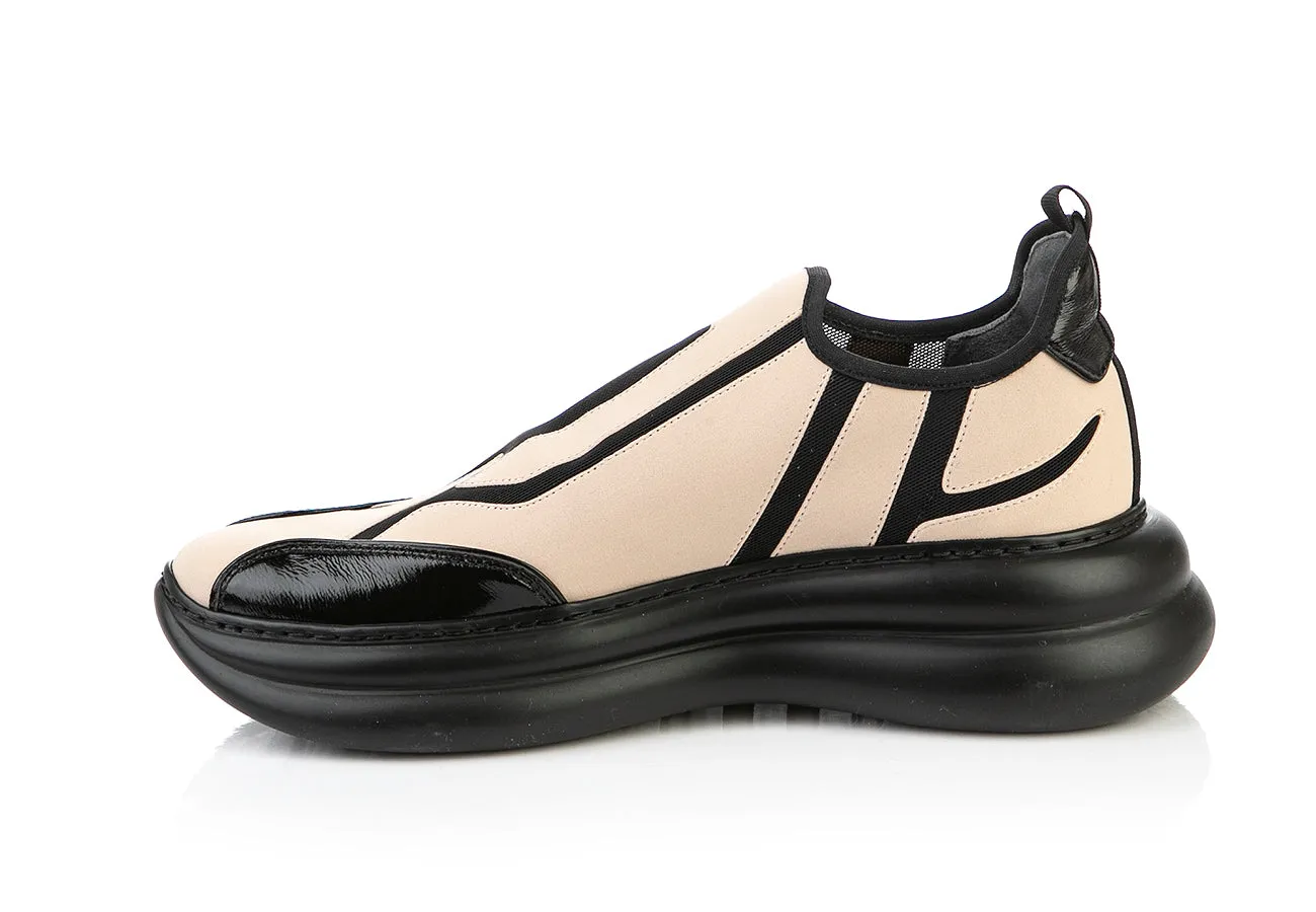 7519 Loriblu Sneakers / Beige - Black