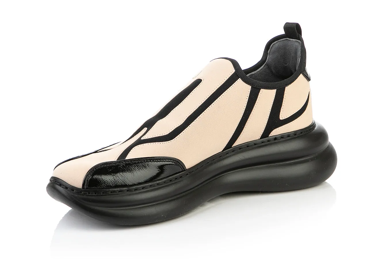 7519 Loriblu Sneakers / Beige - Black