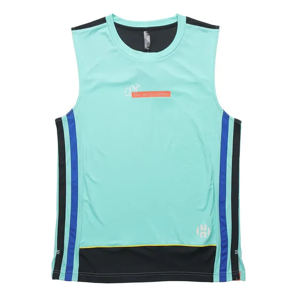 adidas Hrdn Tank Logo Gym Training Basketball Sports Vest Green