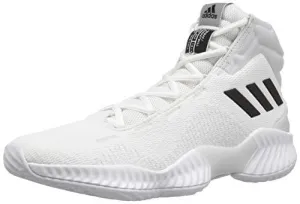 adidas Men's Pro Bounce 2018 Basketball Shoe, Black/Crystal White, 8.5 M US