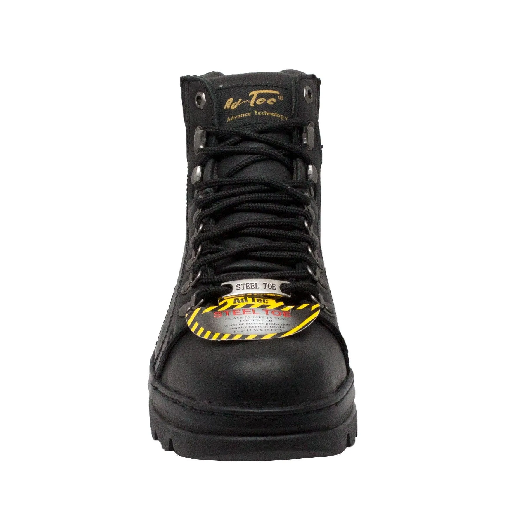 AdTec Men's 6" Steel Toe Hiker Black