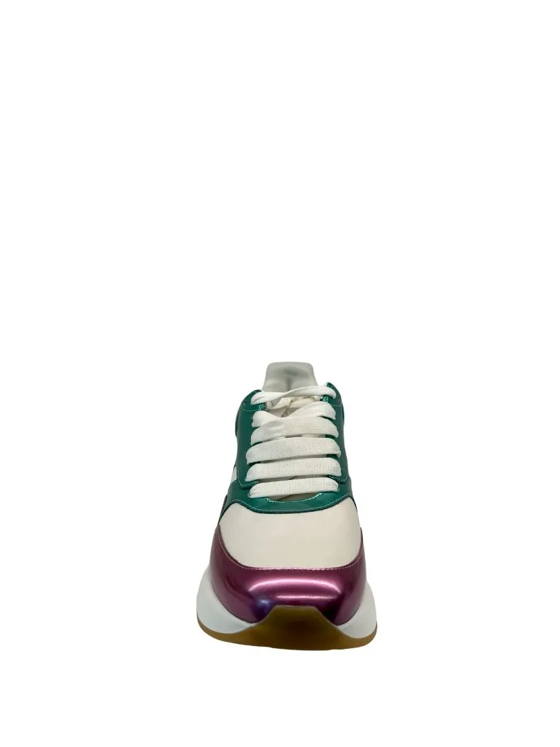 Alexander McQueen White/Multi Chunky Sneakers. Size: 37