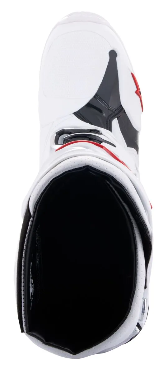 Alpinestars Tech 10 Supervented Motocross Boots White Bright Red