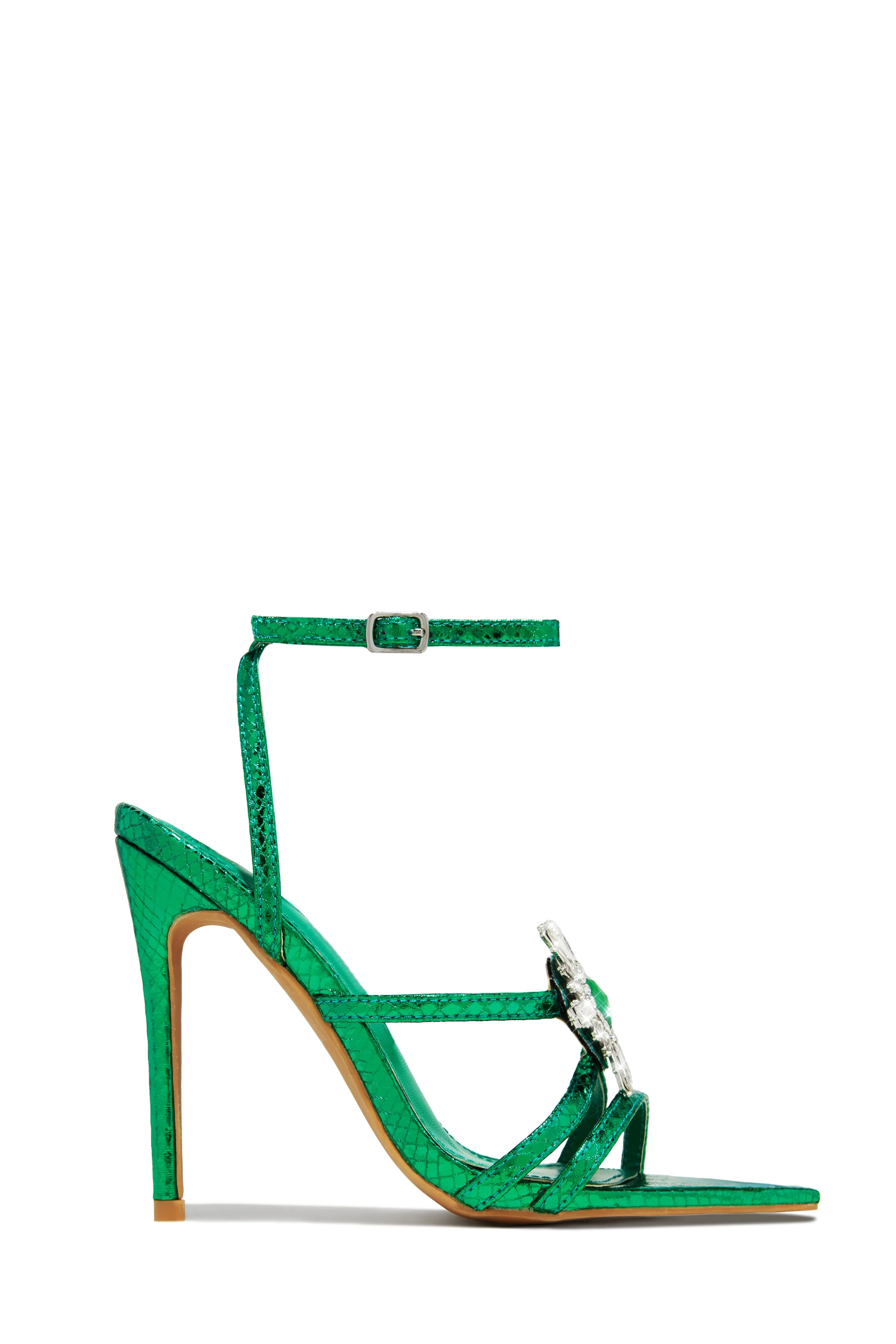 Ameira Embellished High Heels - Pink