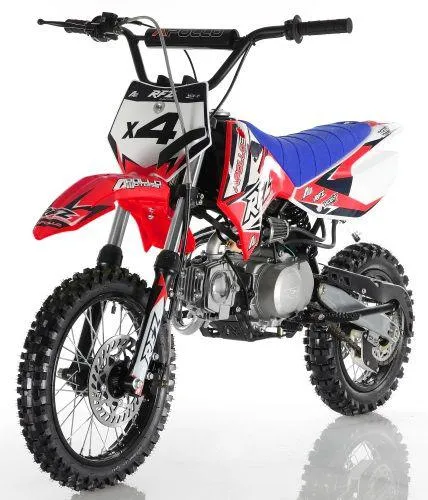 Apollo DB-X4 Deluxe 110cc Dirt / Pit Bike-OFF ROAD ONLY, 14" front Tire , 30 inch seat height, CA Legal