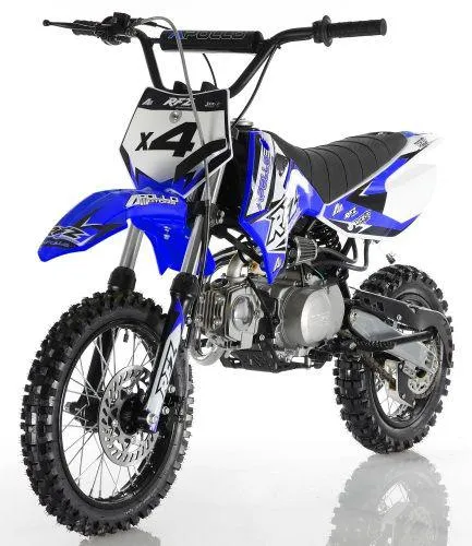 Apollo DB-X4 Deluxe 110cc Dirt / Pit Bike-OFF ROAD ONLY, 14" front Tire , 30 inch seat height, CA Legal