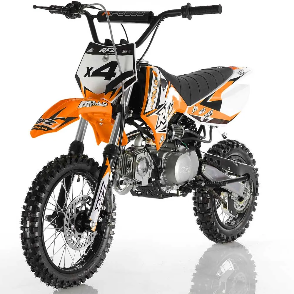 Apollo DB-X4 Deluxe 110cc Dirt / Pit Bike-OFF ROAD ONLY, 14" front Tire , 30 inch seat height, CA Legal