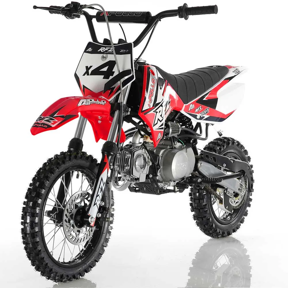 Apollo DB-X4 Deluxe 110cc Dirt / Pit Bike-OFF ROAD ONLY, 14" front Tire , 30 inch seat height, CA Legal