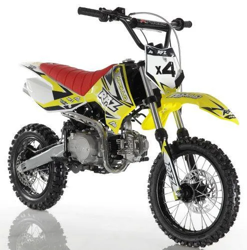 Apollo DB-X4 Deluxe 110cc Dirt / Pit Bike-OFF ROAD ONLY, 14" front Tire , 30 inch seat height, CA Legal