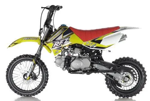 Apollo DB-X5 RFZ Dirt 125CC. 30"Seat Height, 14" Front Tire, 4 Speed Manual Pit Bike-OFF ROAD ONLY, CA Legal