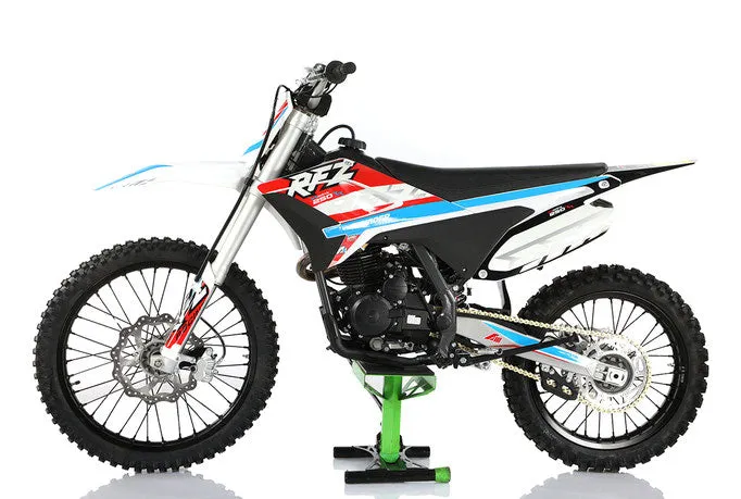 Apollo RFZ 250cc Thunder Adult Dirt Bike, 35.8-inch seat height, 5 speed manual Trans, Electric Start, CA Legal