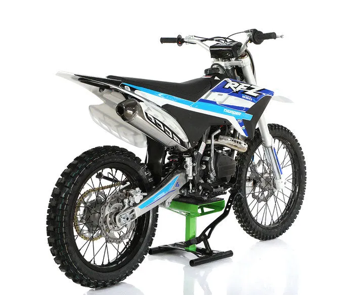 Apollo RFZ 250cc Thunder Adult Dirt Bike, 35.8-inch seat height, 5 speed manual Trans, Electric Start, CA Legal