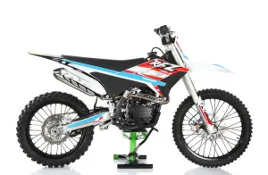 Apollo RFZ 250cc Thunder Adult Dirt Bike, 35.8-inch seat height, 5 speed manual Trans, Electric Start, CA Legal