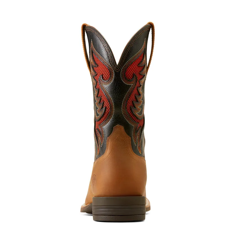 'Ariat' Cowpuncher Venttek Square Toe - Sorrel / Black
