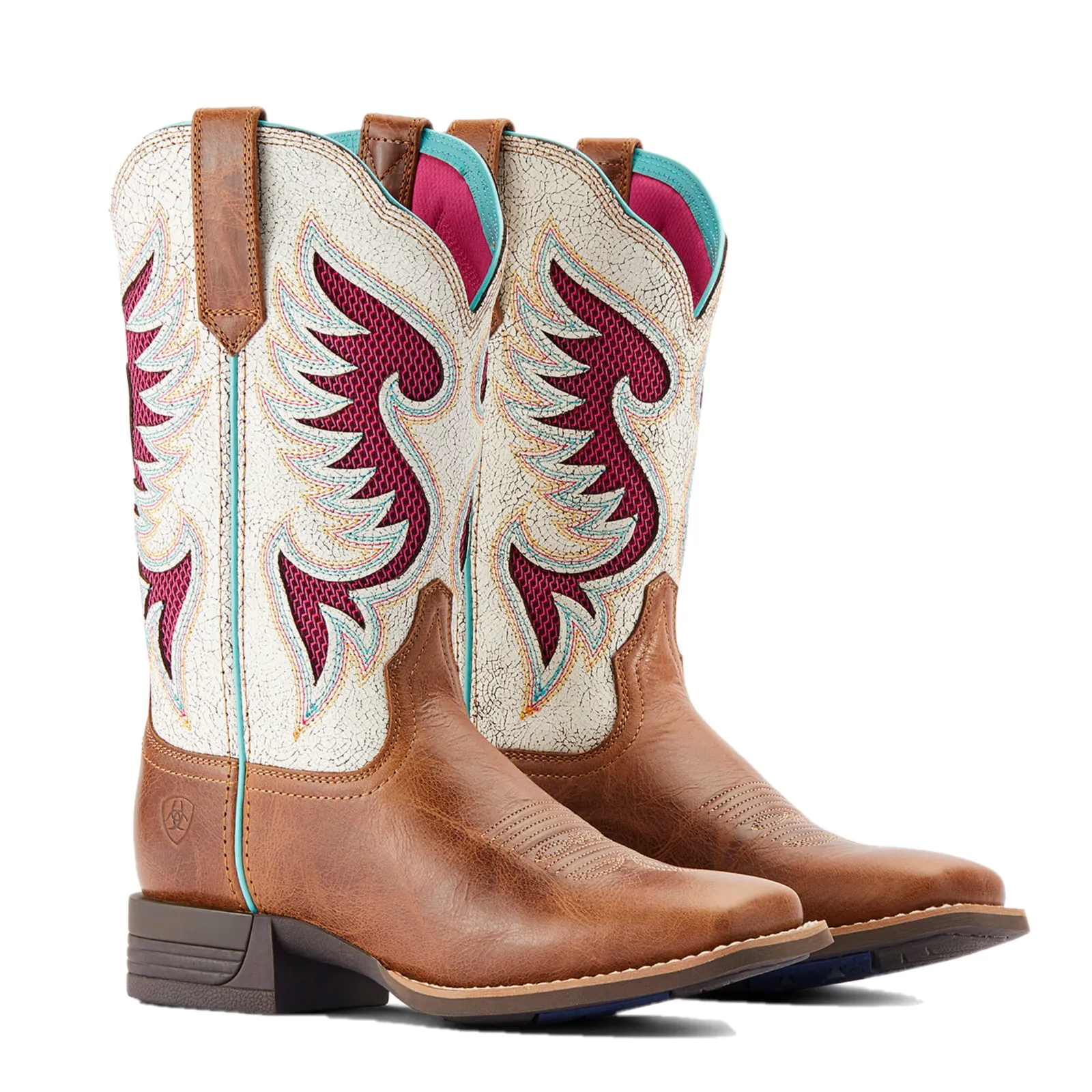 Ariat Ladies Pinto VentTEK‚Ñ¢ 360¬∞ Distressed White & Tan Boots 10044507
