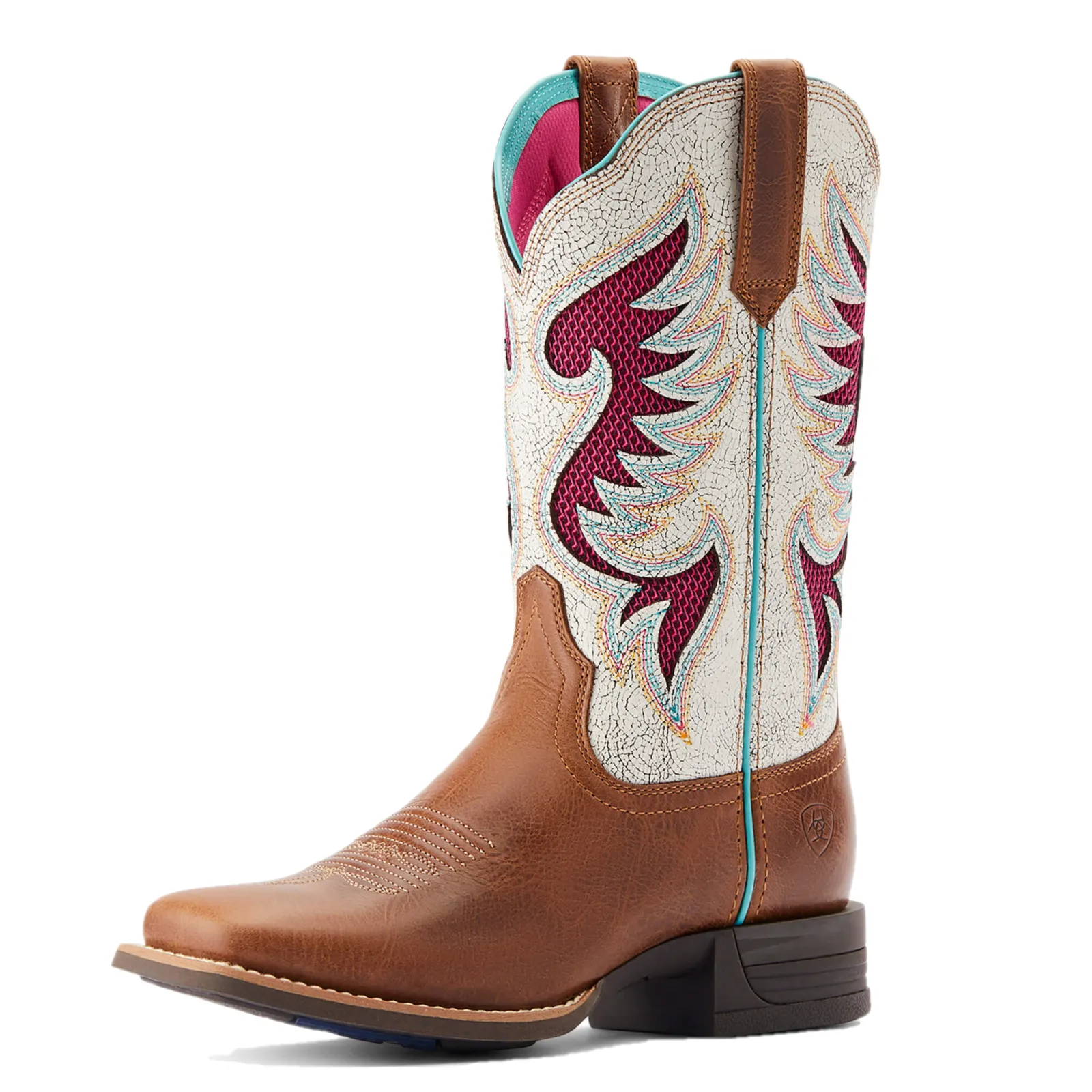 Ariat Ladies Pinto VentTEK‚Ñ¢ 360¬∞ Distressed White & Tan Boots 10044507