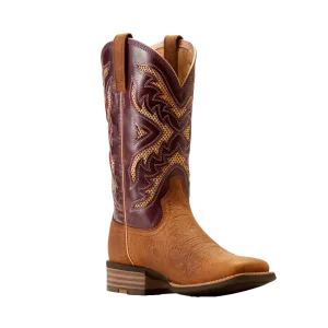 Ariat Ladies San Angelo VentTEK 360 Tooled Toasted Almond Western Boots 10051023