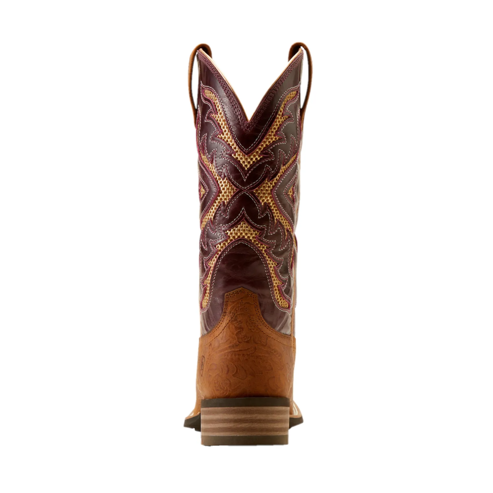 Ariat Ladies San Angelo VentTEK 360 Tooled Toasted Almond Western Boots 10051023