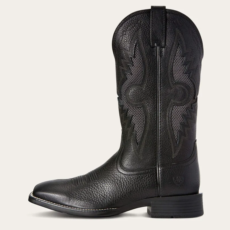 Ariat® Men's "Solado" VentTEK Western Boots - Black Carbon