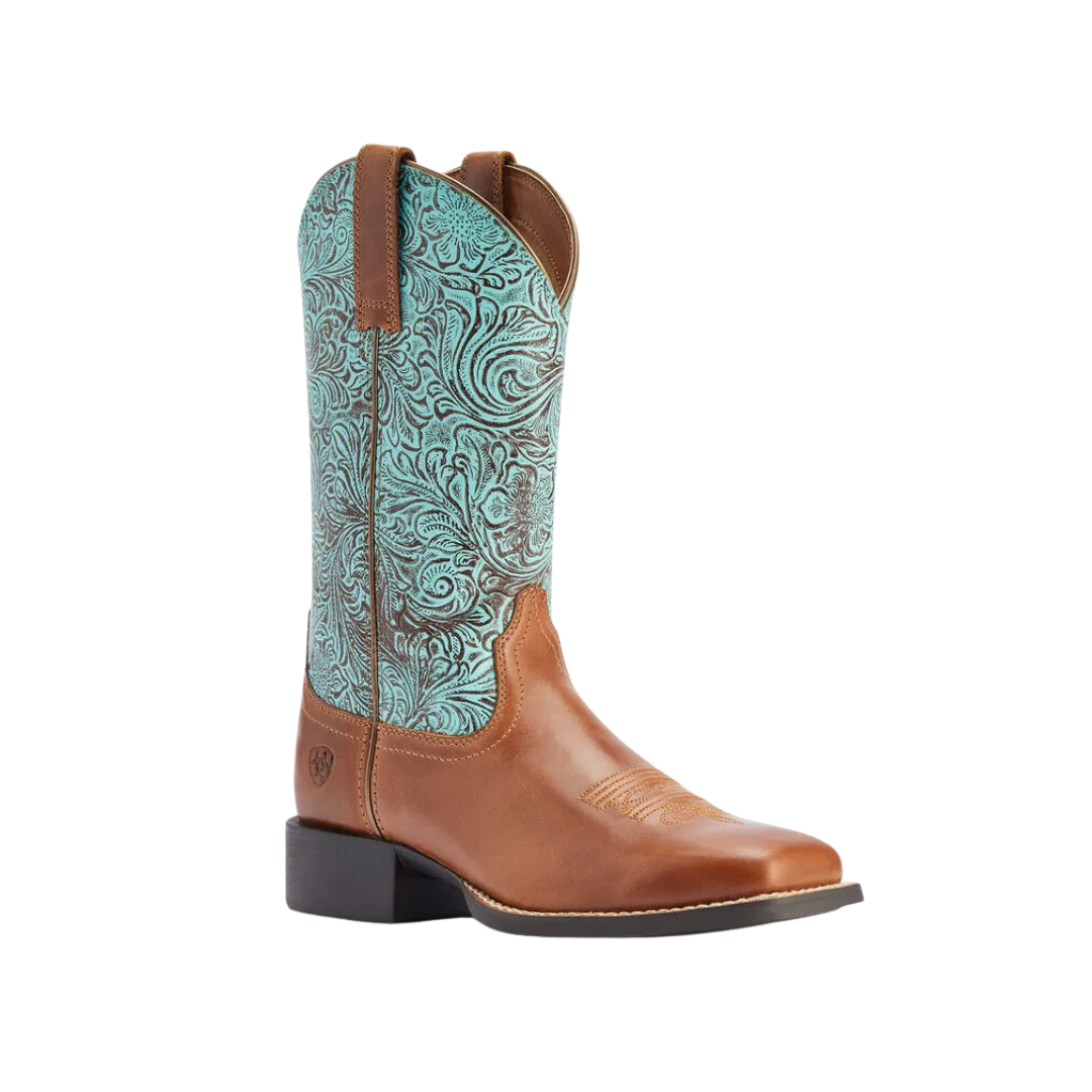 Ariat Women's Round Up Wide Square Toe Western Boot