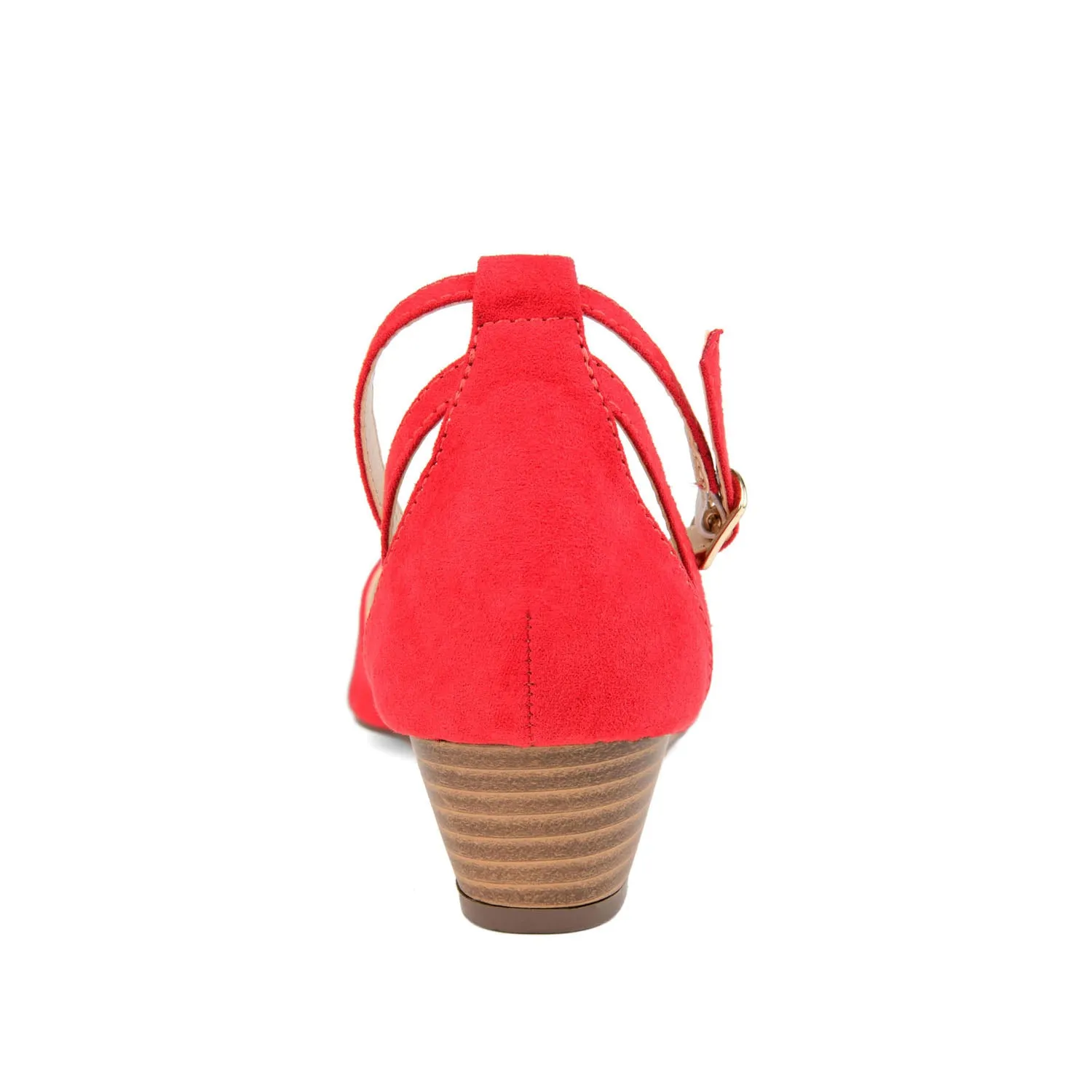 ARKIE D'ORSAY WEDGE HEELS IN FAUX SUEDE