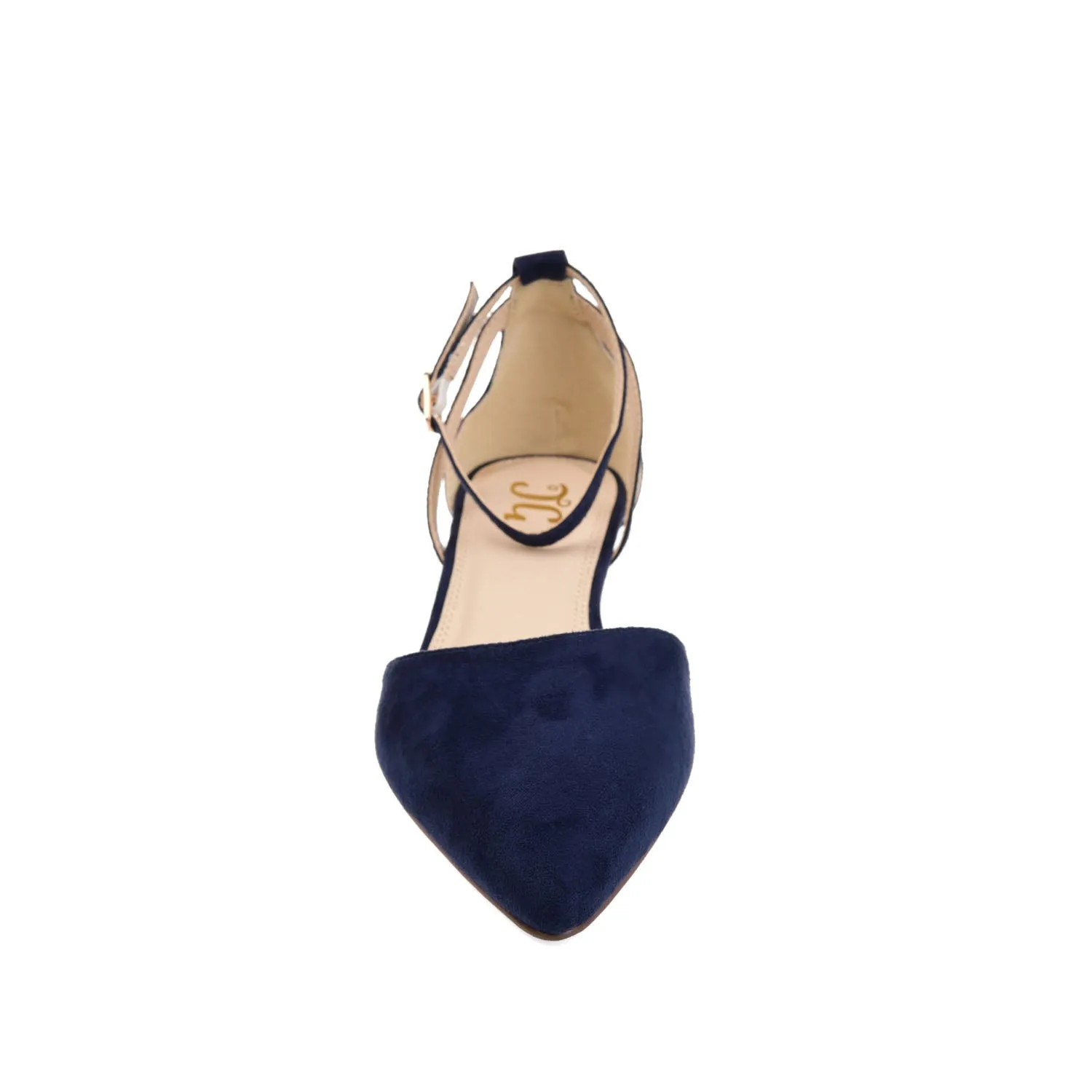 ARKIE D'ORSAY WEDGE HEELS IN FAUX SUEDE