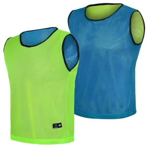 Athllete Reversible Litemesh Pinnies 6 pack,12 pack - Red/Blue, Neon Yellow/Blue, Red/Neon Yellow – Medium, Large (US, Alpha, Medium, Regular, Regular, Neon Yellow/Blue - 12 Pack)