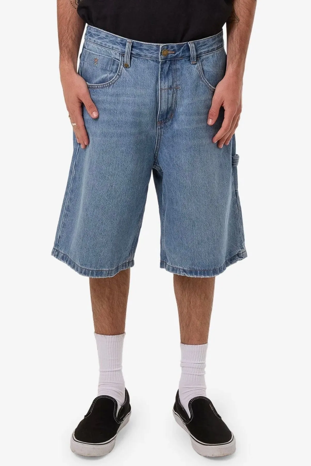Big Slacker Denim Short Dark Dust Blue