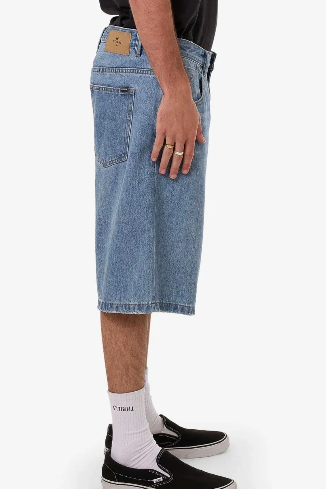 Big Slacker Denim Short Dark Dust Blue