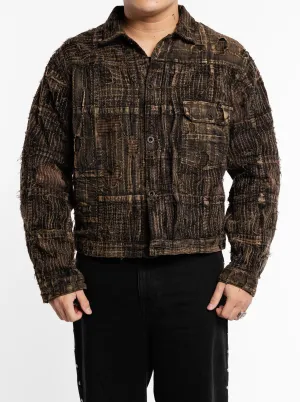Black Tea-dyed Boro Jacket