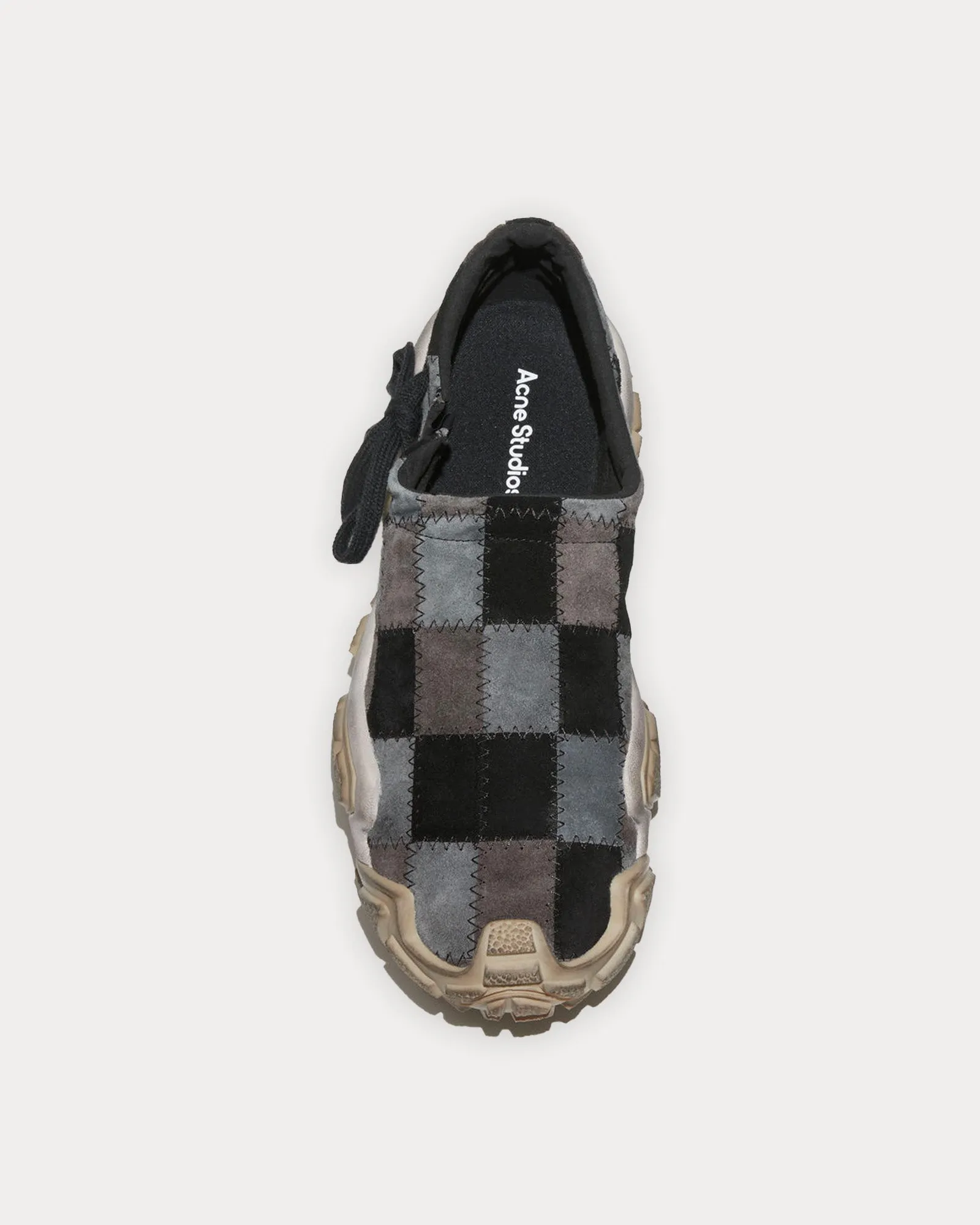 Boltzer Chunky Patchwork Grey Slip On Sneakers