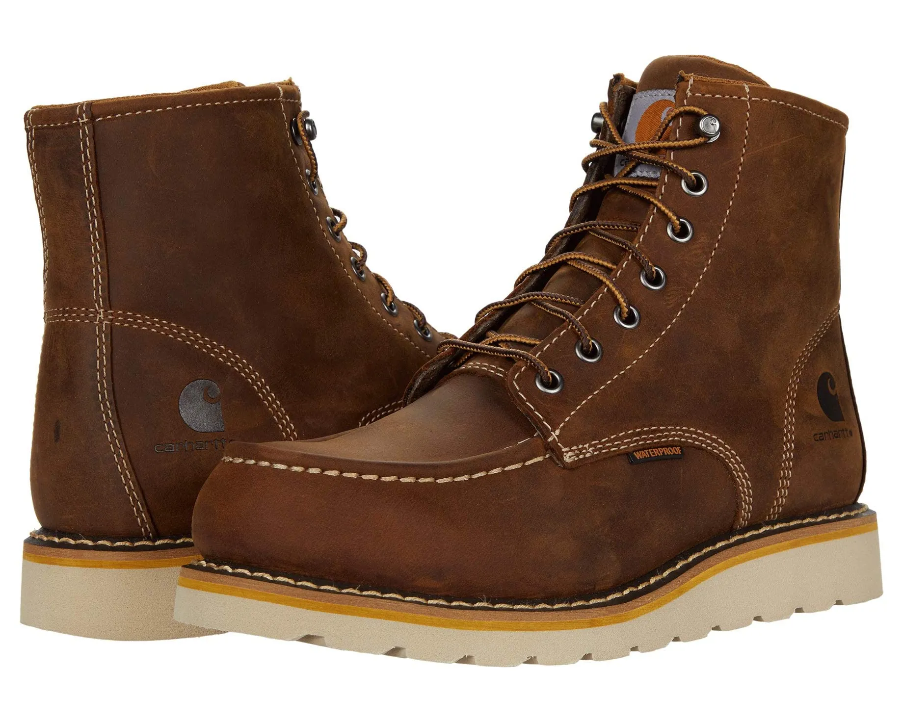 Boots Wedge 6" Waterproof Steel Toe Carhartt, brown