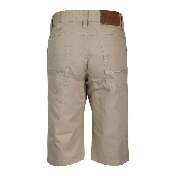 BOYS BEIGE TWILL SHORTS