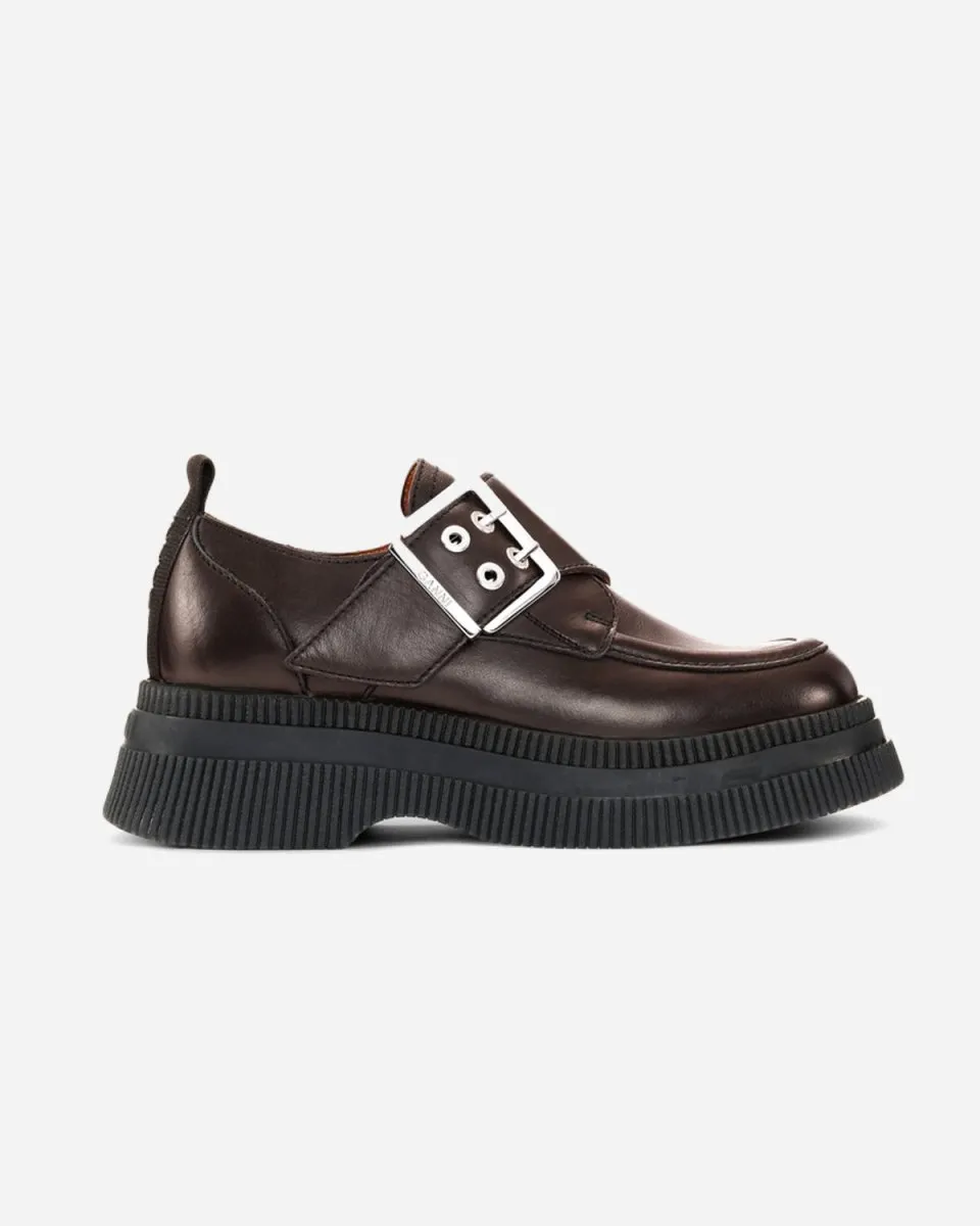 Calf Leather Creepers Monk - Mole