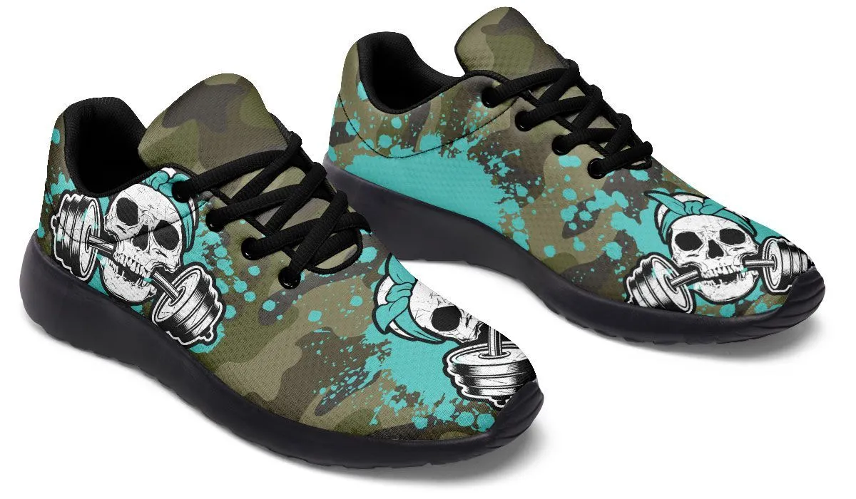 Camo Turquoise Splat Skull