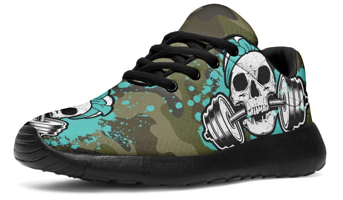 Camo Turquoise Splat Skull