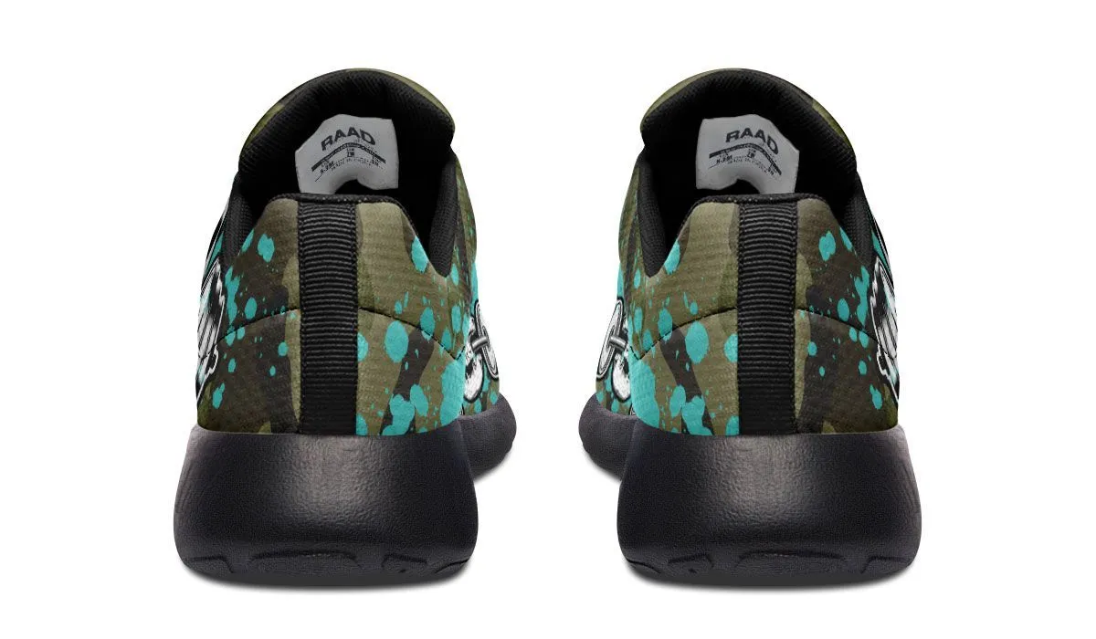 Camo Turquoise Splat Skull