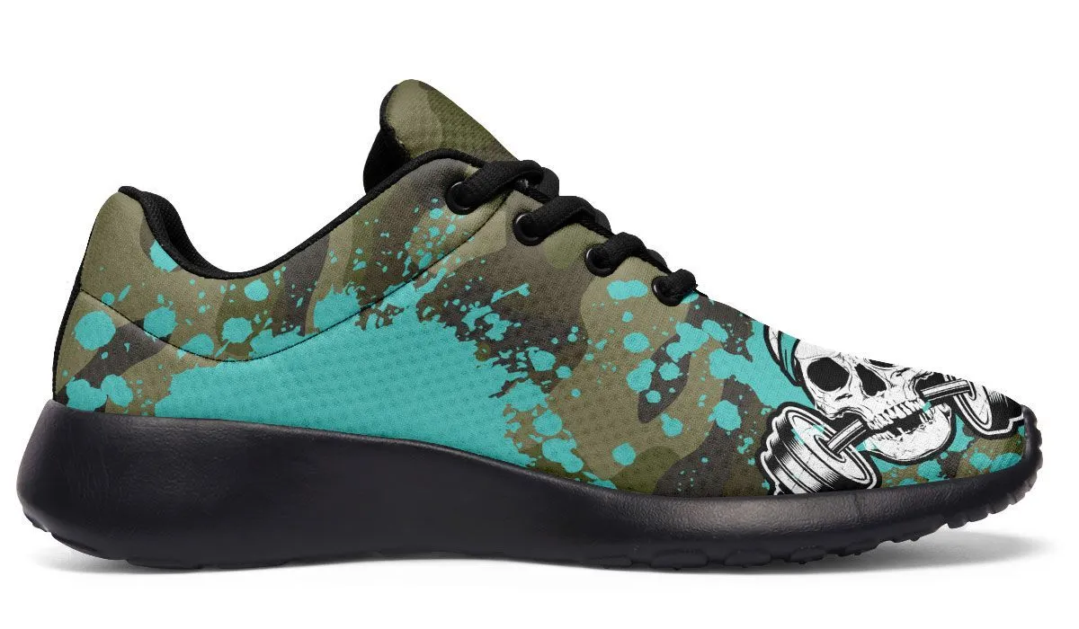 Camo Turquoise Splat Skull