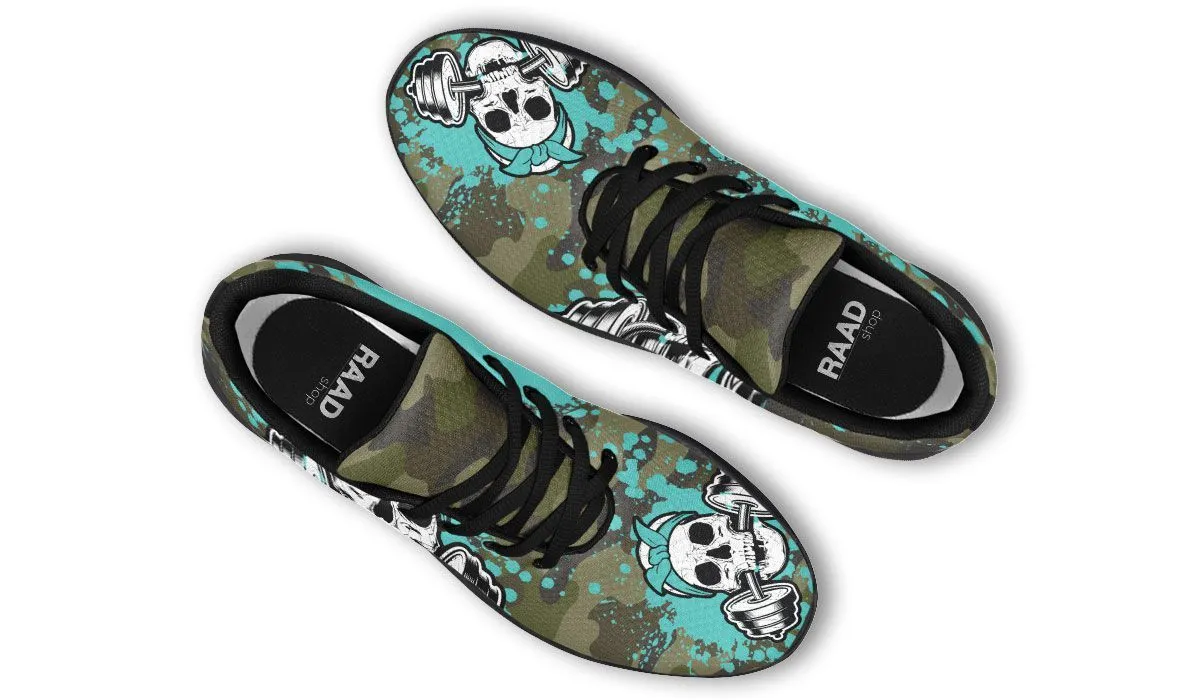 Camo Turquoise Splat Skull