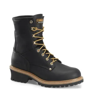 Carolina Men's Elm Black Steel Toe Unlined Logger Boots CA1825