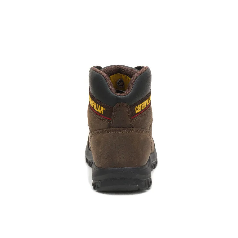 Caterpillar OUTLINE ASTM F2413-18 EH SR P720996 Brown Steel Toe Leather Work Boot