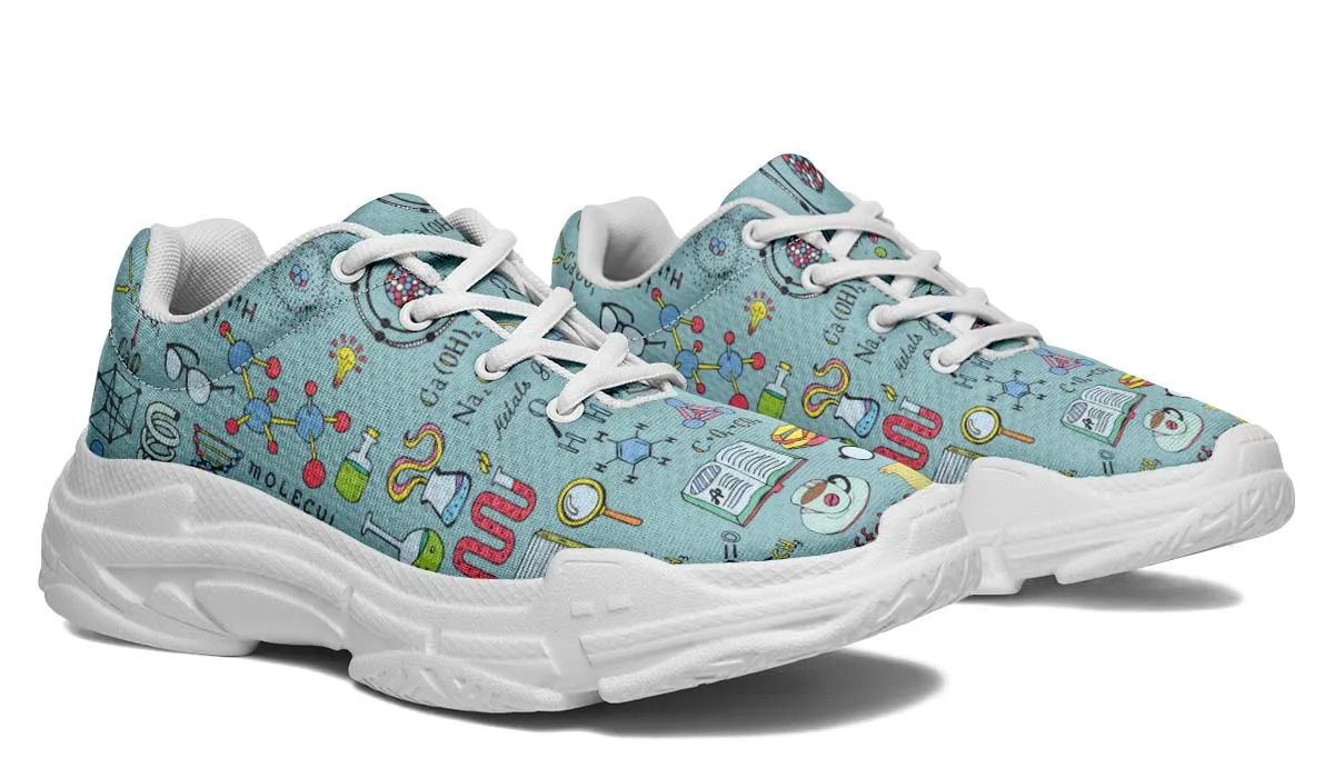 Chemist Pattern Chunky Sneakers