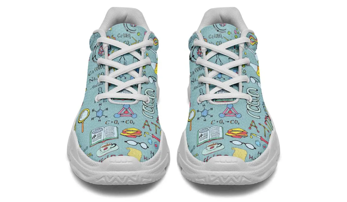 Chemist Pattern Chunky Sneakers