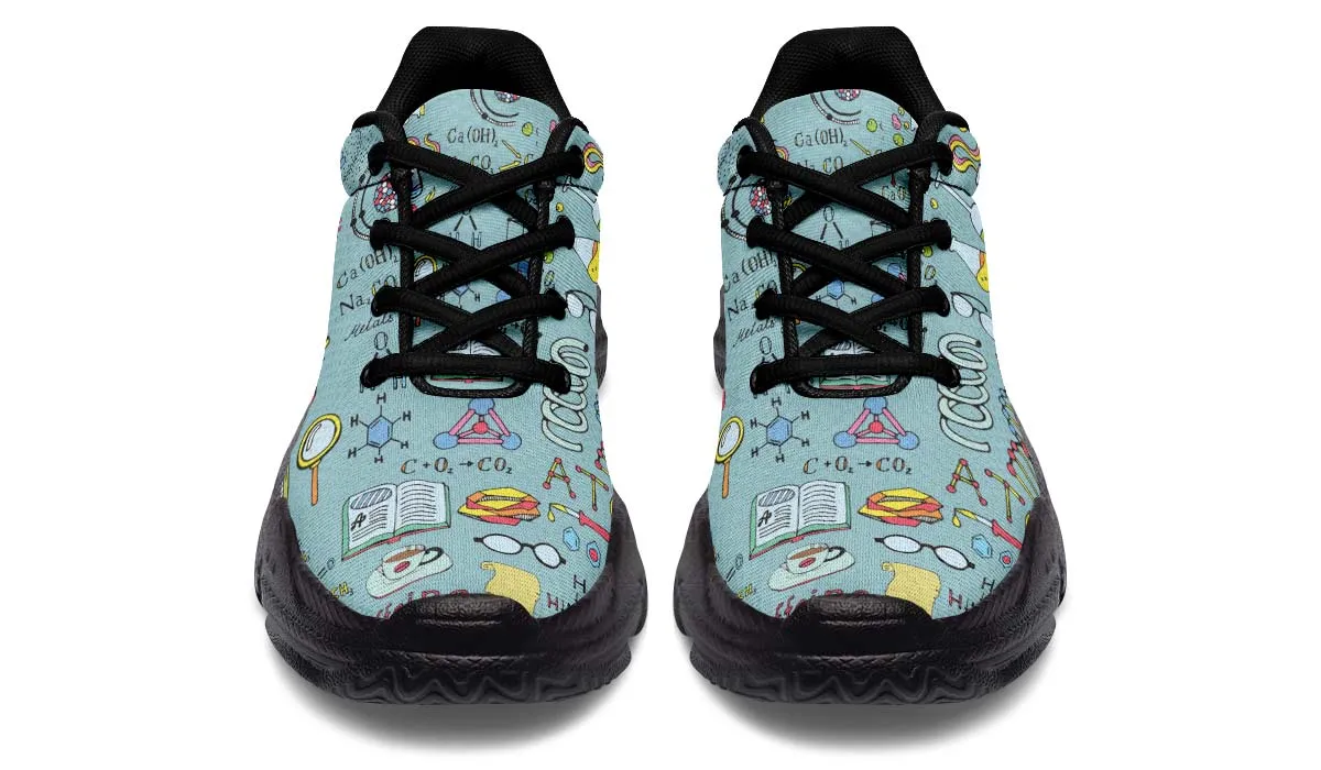 Chemist Pattern Chunky Sneakers