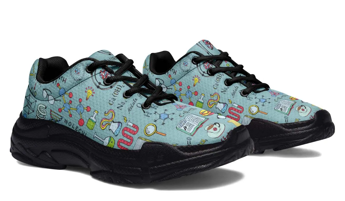 Chemist Pattern Chunky Sneakers