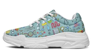 Chemist Pattern Chunky Sneakers