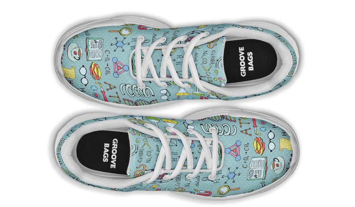 Chemist Pattern Chunky Sneakers